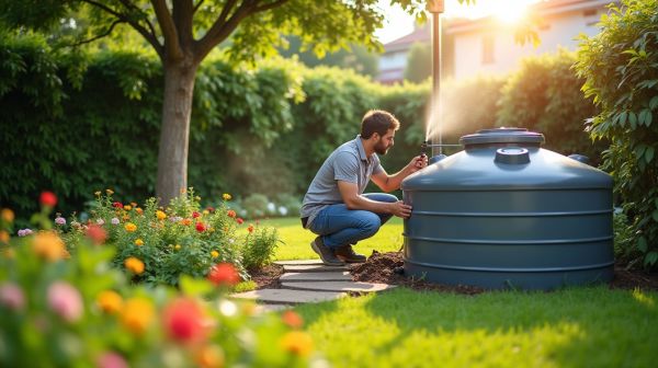 Aménager votre jardin avec un récupérateur d'eau de pluie : guide pratique et conseils
